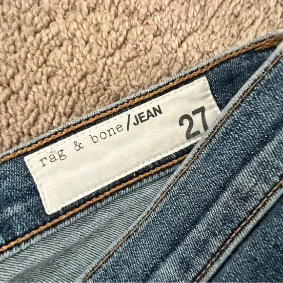 rag & bone Peyton Raw Hem Mid Rise Ankle Bootcut Jeans - Picture 2 of 3